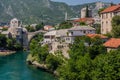 Stari most (Old Bridge) in Mostar. Bosnia and Herzegovi Royalty Free Stock Photo