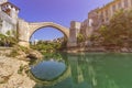 Stari Most, old bridge, Mostar, Bosnia and Herzegovina Royalty Free Stock Photo