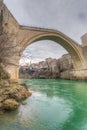 Stari Most (Old Bridge) , Mostar, Bosnia Hezegovina Royalty Free Stock Photo