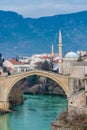 Stari Most (Old Bridge) , Mostar, Bosnia Hezegovina Royalty Free Stock Photo