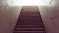 Staricase leading into the light. Stairway to heaven concept Royalty Free Stock Photo