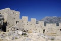 Starigrad Fortress above Omis resort. Royalty Free Stock Photo