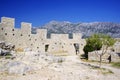 Starigrad Fortress above Omis resort. Royalty Free Stock Photo