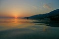 Starigrad-Paklenica seaside sunset Royalty Free Stock Photo