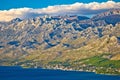 Starigrad Paklenica and Velebit mountain view Royalty Free Stock Photo