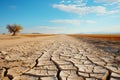 The stark beauty of a drought-ravaged desert reflects the global warming crisis