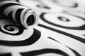 A stark black and white wallpaper with bold graphic contrast, Bold, graphic black and white contrast on a stark white background