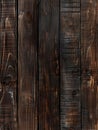 A stark, moody backdrop composed of tightly-packed, dark wooden boards with a rich, almost charred appearance, creating Royalty Free Stock Photo