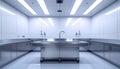 Modern Morgue with Forensic Autopsy Table Royalty Free Stock Photo