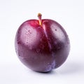 Stark And Unfiltered Plum On White: Uhd Image With Pop-culture Infusion