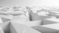 Abstract Low Poly Geometric Surface with Sharp Edges and Shadows in a Monochromatic White Tone Royalty Free Stock Photo