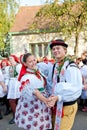 Starka dance in folk costume