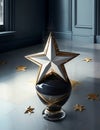 Starlight Serenade: Mesmerizing Floor Vase with a Star Royalty Free Stock Photo