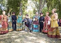STAROCHERKASSKAYA, RUSSIA-AUGUST 25 - Cossack Choir Sings August