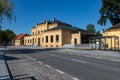 Starogard Gdanski, pomorskie / Poland-September, 19.2019: Renovated train station. Buildings of a railway station in Central Royalty Free Stock Photo