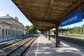 Starogard Gdanski, pomorskie / Poland-September, 19.2019: Renovated train station. Buildings of a railway station in Central Royalty Free Stock Photo