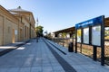 Starogard Gdanski, pomorskie / Poland-September, 19.2019: Renovated train station. Buildings of a railway station in Central Royalty Free Stock Photo