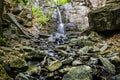 Starohutsky waterfall, Slovakia, seasonal natural scene