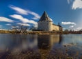 Staroladozhskaya fortress in the village of Staraya Ladoga on the banks of the Volkhov River.