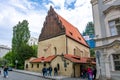 Staronova synagogue in Jewish town, Prague, Czech Republic Royalty Free Stock Photo