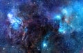 Starry background of deep outer space