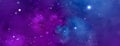 Starry blue sky. Abstract background with nebula, cosmo, and galaxy Royalty Free Stock Photo