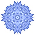 Starry clip art with blue cosmic pattern