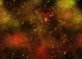 Starry deep outer space nebual and galaxy Royalty Free Stock Photo