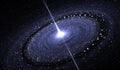 Starry disk around supermassive black hole