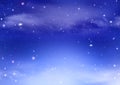 Starry dreamlike festive background