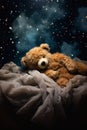 Starry Dreams: A Miniature Teddy Bear\'s Nighttime Adventure in O