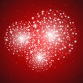 Starry fireworks