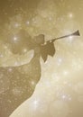 Starry herald angel Royalty Free Stock Photo