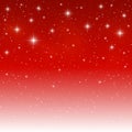 Starry light background on red Royalty Free Stock Photo