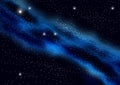 Starry night sky milky way background