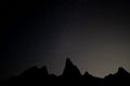 Starry night on Badlands Loop Road Royalty Free Stock Photo