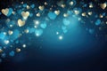 Starry Night of Hearts: A Dreamy Valentine's Day Celebration Background - Generative AI