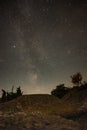 Starry night long exposure photography in Sweden Royalty Free Stock Photo