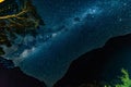 Starry night Milford Sound New Zealand