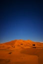 Starry Night Over Sahara Desert Dunes Royalty Free Stock Photo