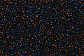 Blue and orange polka dot pattern background material,Generative AI Royalty Free Stock Photo