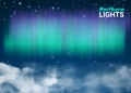 Starry Night Sky Aurora Beautiful Natural Effect for Design