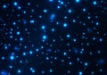 Starry Night Sky Background. Vector Cosmos Illustration