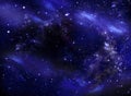 Starry night sky, galaxy background