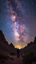 Starry Night Sky With Milky Way Royalty Free Stock Photo