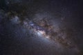Starry night sky, milky way galaxy with stars and space dust in Royalty Free Stock Photo