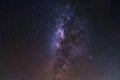 Starry night sky, milky way galaxy with stars and space dust in Royalty Free Stock Photo