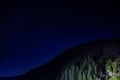 Starry night sky over mountains Royalty Free Stock Photo