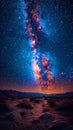 Starry night sky in remote location Royalty Free Stock Photo