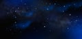 Starry Night Sky With Stars And Nebula